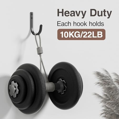 20-Pack Door Hooks for Coat and Towel Black - Image 4
