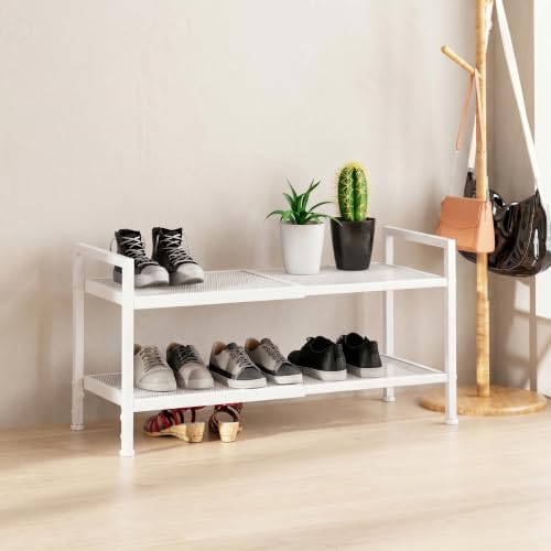 Expandable Shoe Rack for Closet, Shoe Storage - Image 5