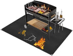 Under Grill Mat for Outdoor Grilling, 32 x 48 inches Double-Sided Fireproof by Unknown