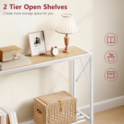 Tajsoon Console Table 41.8", 2 Tier Entryway Table - Image 4