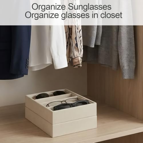 Glasses Storage Organizer Velvet Tray - Image 3