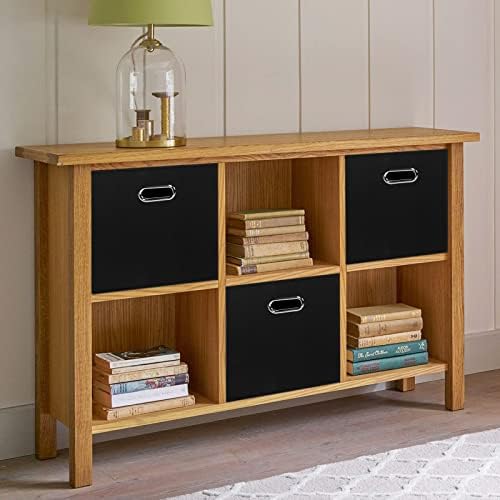 Black Foldable Storage Cubes Bins, Fabric Storage Box Cubes Organizer Baskets - Image 5