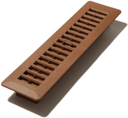 Decor Grates PL212-OB 2-Inch by 12-Inch Plastic Floor Register, Oak Brown by DecorGrates
