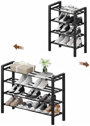 Expandable Shoe Rack, Heavy Duty Metal Shoe Organizer by HDDTTZFURNITUREMAKEYOURDALIYLIVEBETTERANDBETTER