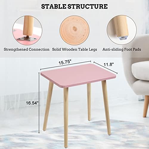 FORAOFUR Side Table Set of 2, Modern Side Table Accent Tables - Image 3