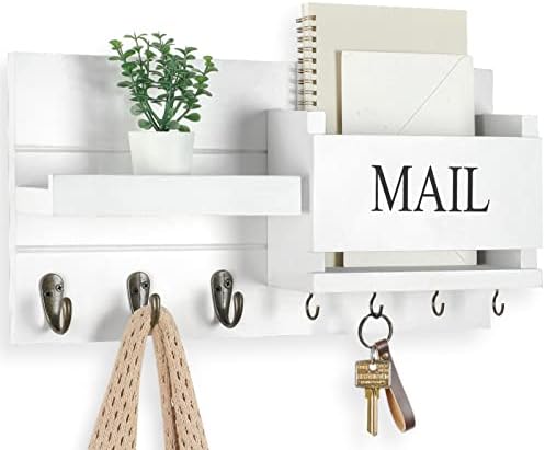 Lwenki Mail Organizer for Wall Mount – Key Holder by Lwenki