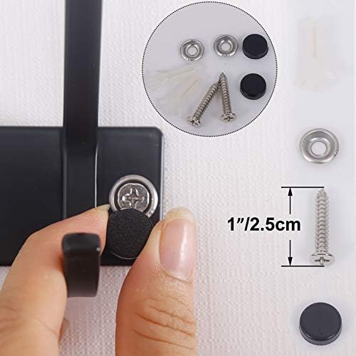 WEBI Coat Rack Wall Mounted, 4 Coat Hooks - Image 3