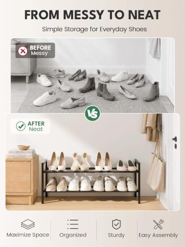 Bumusty 2 Tier Expandable Shoe Rack - Image 6