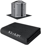 8.2x8.2FT Outdoor Storage Shed Floor Mat, Tent Carpet by RUNZEG
