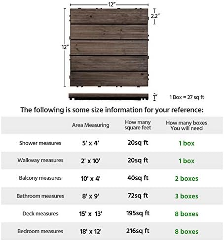 Yaheetech 33PCS Interlocking Deck Tiles Outdoor Patio Floor - Image 6