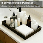 Wooden Valet Tray with Leather Base - Image 6
