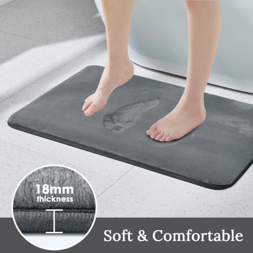 HUXMEYSON 3-Piece Memory Foam Bathroom Rug Set - Image 3