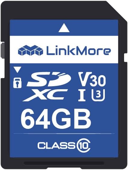 LinkMore 64GB Full-Size SD Card, SDXC Compatible by LinkMore
