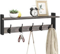 Homode Wall Hooks With Shelf, 24 Inch Coat Rack Wall Mount by Homode