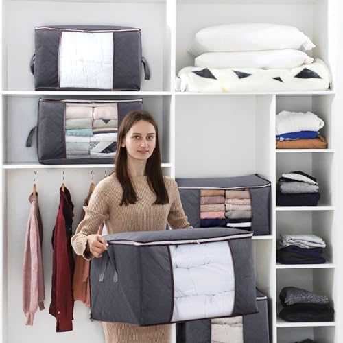 Lifewit 3 Pack 90L Clothes Storage Bins - Image 5