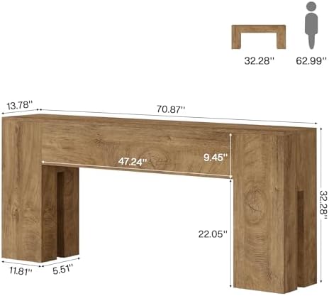 Tribesigns 71-Inch Long Console Table - Image 2