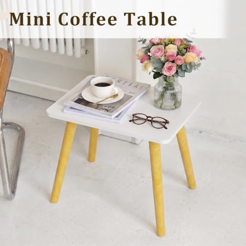 FORAOFUR Small Side Table, Modern Wood Mini Coffee Table, Easy Assembly Compact - Image 4
