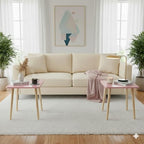 FORAOFUR Side Table Set of 2, Modern Side Table Accent Tables - Image 2