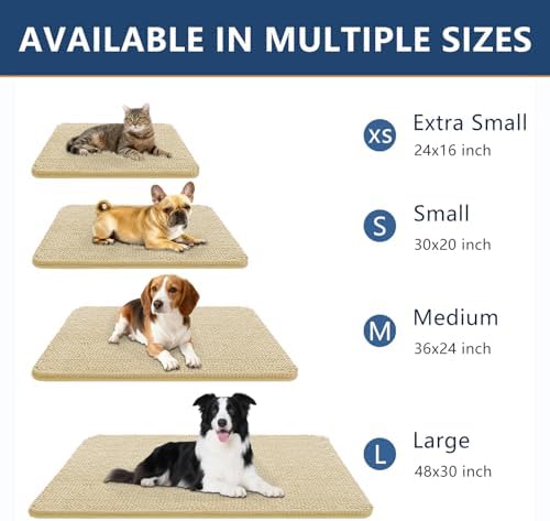 Smiry Dog Door Mat for Muddy Paws 30x20, Absorbent Low-Profile Doormats - Image 3