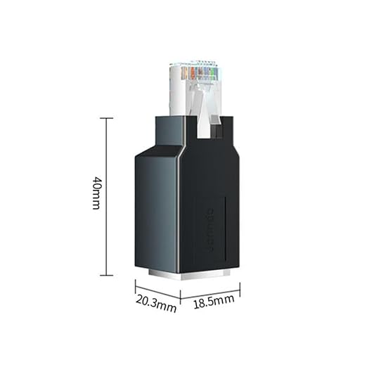 2PCS RJ45 Male to Female Shielded Adapter - Image 4