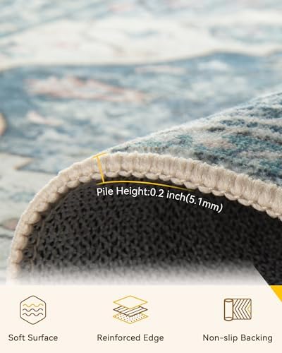 RELEANY Washable Area Rug, Large 10'x12' - Image 4
