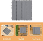 4pcs Imitation Wood Interlocking Deck Tiles - Image 7