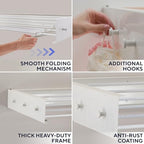 Delfori Foldable Wall Mounted Drying Rack 40 inch - Image 4