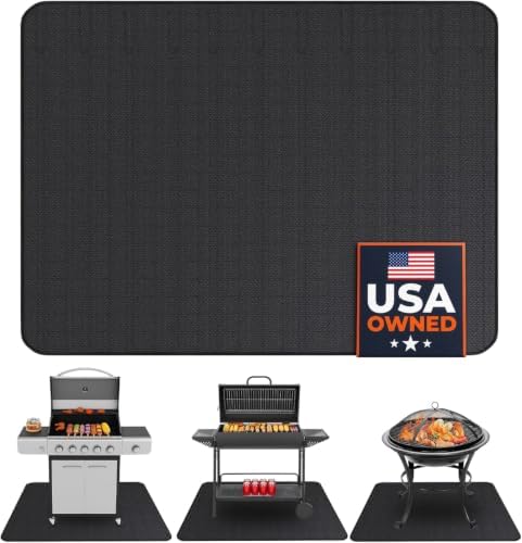 Under Grill Mats for Outdoor Grill Double-Sided Mat for Under Fire Pit Mat the by LindasEssentials