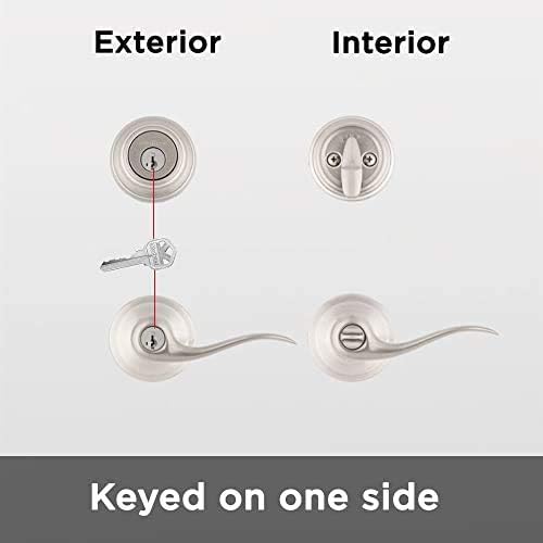 Kwikset 991 Tustin Entry Lever and Single Cylinder Deadbolt Combo Pack - Image 9