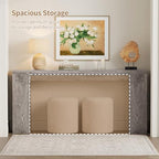 karlott 70.9" Extra Long Console Table, Farmhouse Entryway Table - Image 4