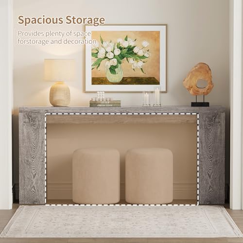 karlott 70.9" Extra Long Console Table, Farmhouse Entryway Table - Image 4