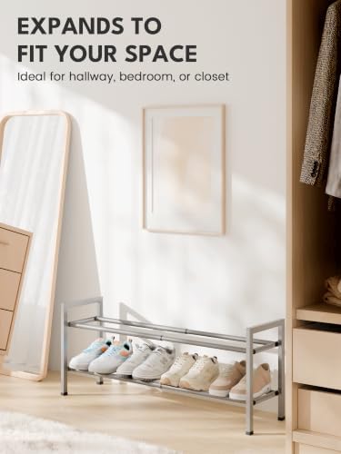 Bumusty 2 Tier Expandable Shoe Rack - Image 3