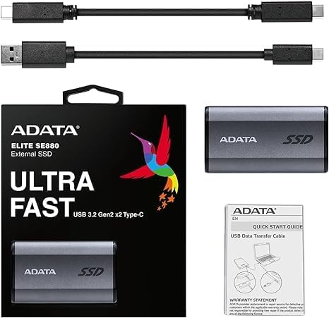 ADATA SE880 - 500GB Portable External SSD - Secure & Fast Data Transmission - - Image 7