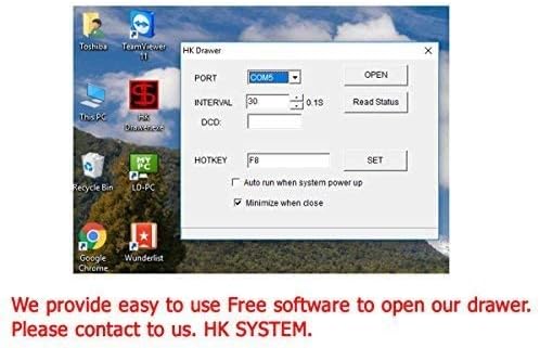 HK SYSTEMS 16inch "Stainless Steel" Front Heavy Duty POS "USB" Interface Cash - Image 9
