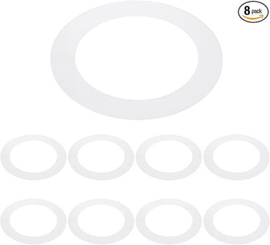 PATIKIL 6.3" ID 8.7" OD Plastic Trim Ring, Translucent Matte White by PATIKIL