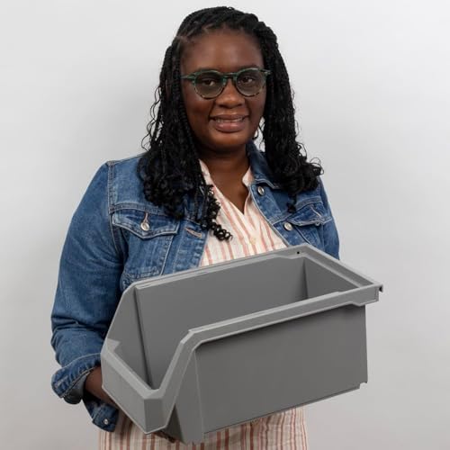 Akro-Mils ReadySpace Large Stackable Plastic Storage Bins - Image 2