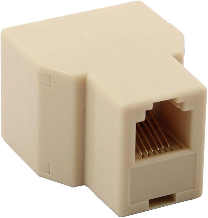 uxcell® Home RJ12 6P6C 1 Female to 2 Female Port Telephone Wire Cable Connector - Image 2