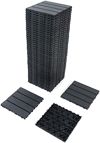 44 Pack Patio Sheets with Efficient Drainage Design，Ball & Cast Plastic by HCIOANHomecabinetseries