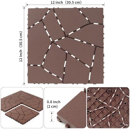 Patio Deck Tiles, Interlocking Deck Tiles, PP Outdoor Floor Tiles, Decking Tiles - Image 3