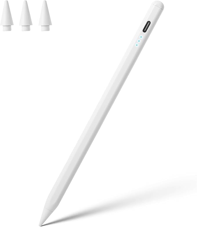 Stylus Pen for iPad A16 11th 10th 9th 8th 7th 6th Generation, iPad Pro 12.9 11 by Waiktyne