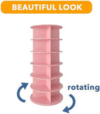SpaceAid 6 Tier Rotating Shoe Rack Tower, Spinning Shoe Display Lazy Susan - Image 7