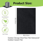 6x4FT Outdoor Storage Shed Floor Mat, Tent Carpet - Image 2