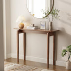 AQIMUELE Wood Console Table Walnut Entryway Table, Thin Console Table, Sofa by AQIMUELE