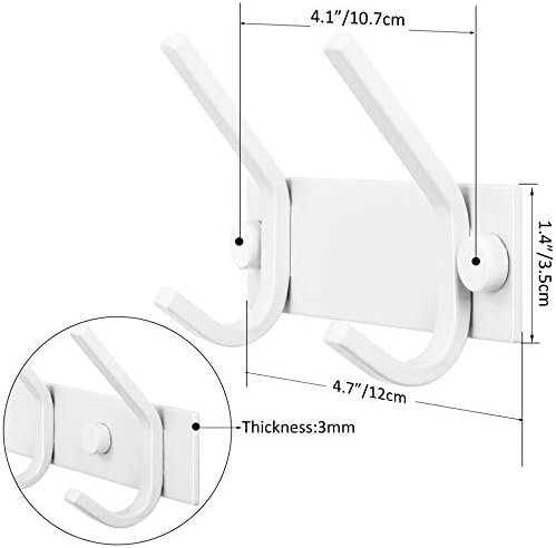WEBI Coat Rack Wall Mount, Coat Hooks Wall Mounted, Wall Coat Hanger, Hook Rack - Image 3