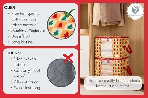 Chaos Cleared Canvas Storage Bags Designer Organizer 2 Pack – Seasonal Storage - Image 5