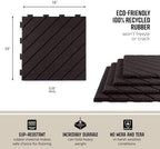 Playsafer Slatted Rubber Interlocking Tile - Image 3