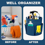 Cleaning Caddy with Handle, 17L Foldable Cleaning Supplies Organizer, Portable - Image 3