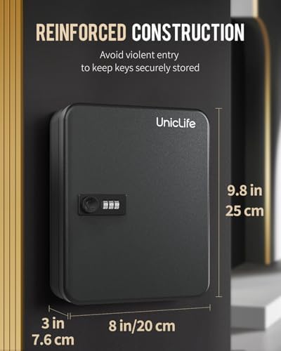 Uniclife 28-Key Steel Key Cabinet - Image 2