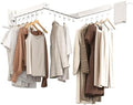 Wall Mounted Collapsible Clothes Drying Rack, Space-Saving Laundry Drying Rack by CHAHUANV