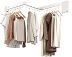 Wall Mounted Collapsible Clothes Drying Rack, Space-Saving Laundry Drying Rack by CHAHUANV
